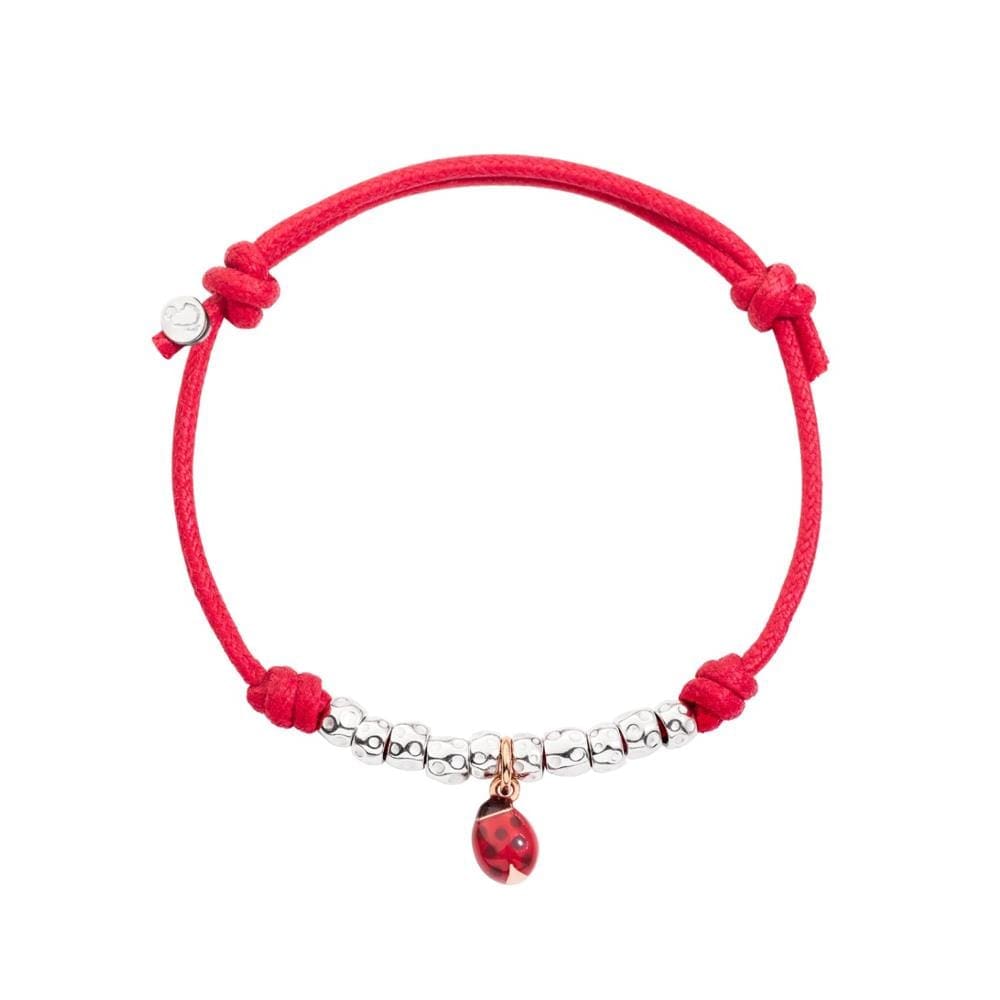 DoDo Bracciale cordino coccinella e granelli - immagine 1