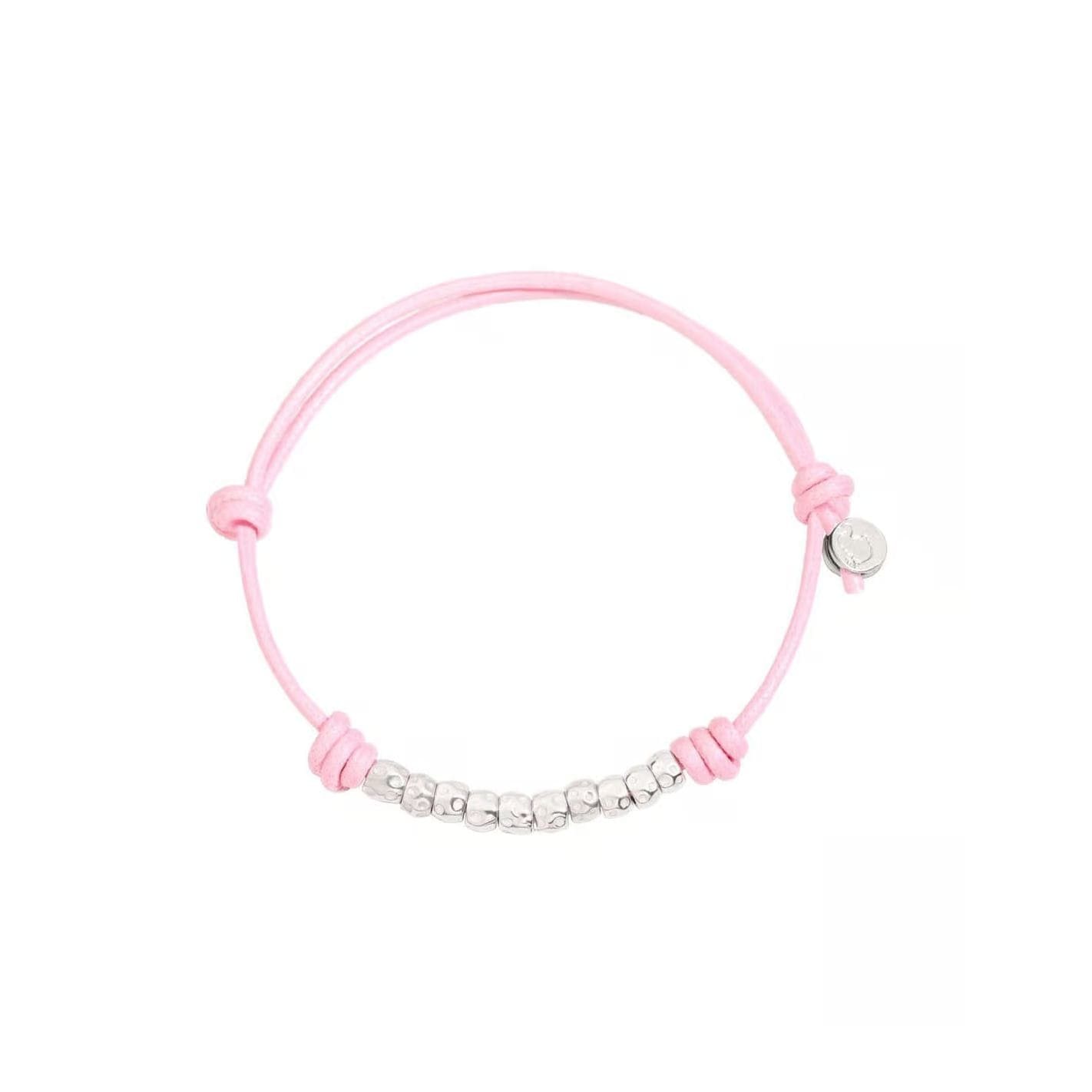 bracciale-dodo-granelli-bimbo-argento-cotone-1_risultato DoDo Bracciale Cordino granelli - immagine 1