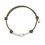 DoDo Bracciale cordino pepita e rondelle