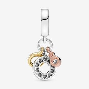 Pandora Charm pendente con logo e triplo monogramma