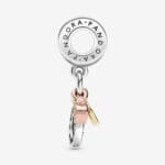Pandora Charm pendente con logo e triplo monogramma - immagine 3