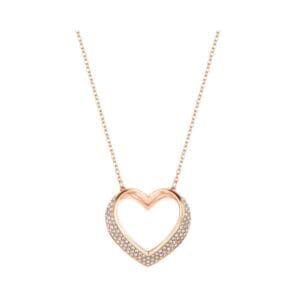 Swarovski Collana Pendente Cupidon oro rosa