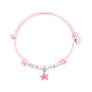 DoDo Bracciale cordino Con Granelli E Stellina Smaltata