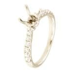 Montatura solitario oro e diamanti - montature e diamanti