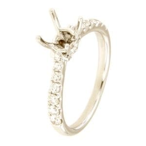 Montatura solitario oro e diamanti - montature e diamanti