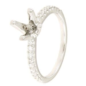 Montatura solitario oro e diamanti - montature e diamanti