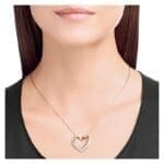 Swarovski Collana Pendente Cupidon oro rosa - immagine 2