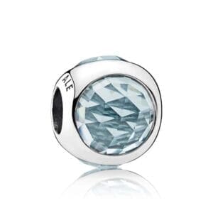 Charm Pandora Goccia Scintillante Blu acqua