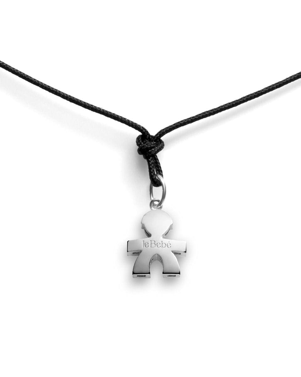 LeBebé I Tesorini Ciondolo sagoma bimbo in oro bianco 18k - immagine 1