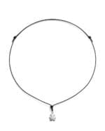 LeBebé I Tesorini Ciondolo sagoma bimba in oro bianco 18k - immagine 3