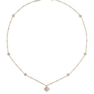 Gucci Collana Flora con diamanti 18 carati