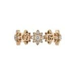 Gucci Anello Flora con diamanti 18 carati