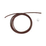 DoDo Bracciale cordino con due pepite in titanio e cinque rondelle bold in argento - immagine 5