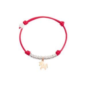 DoDo Bracciale Cordino rondelle e ciondolo Unicorno