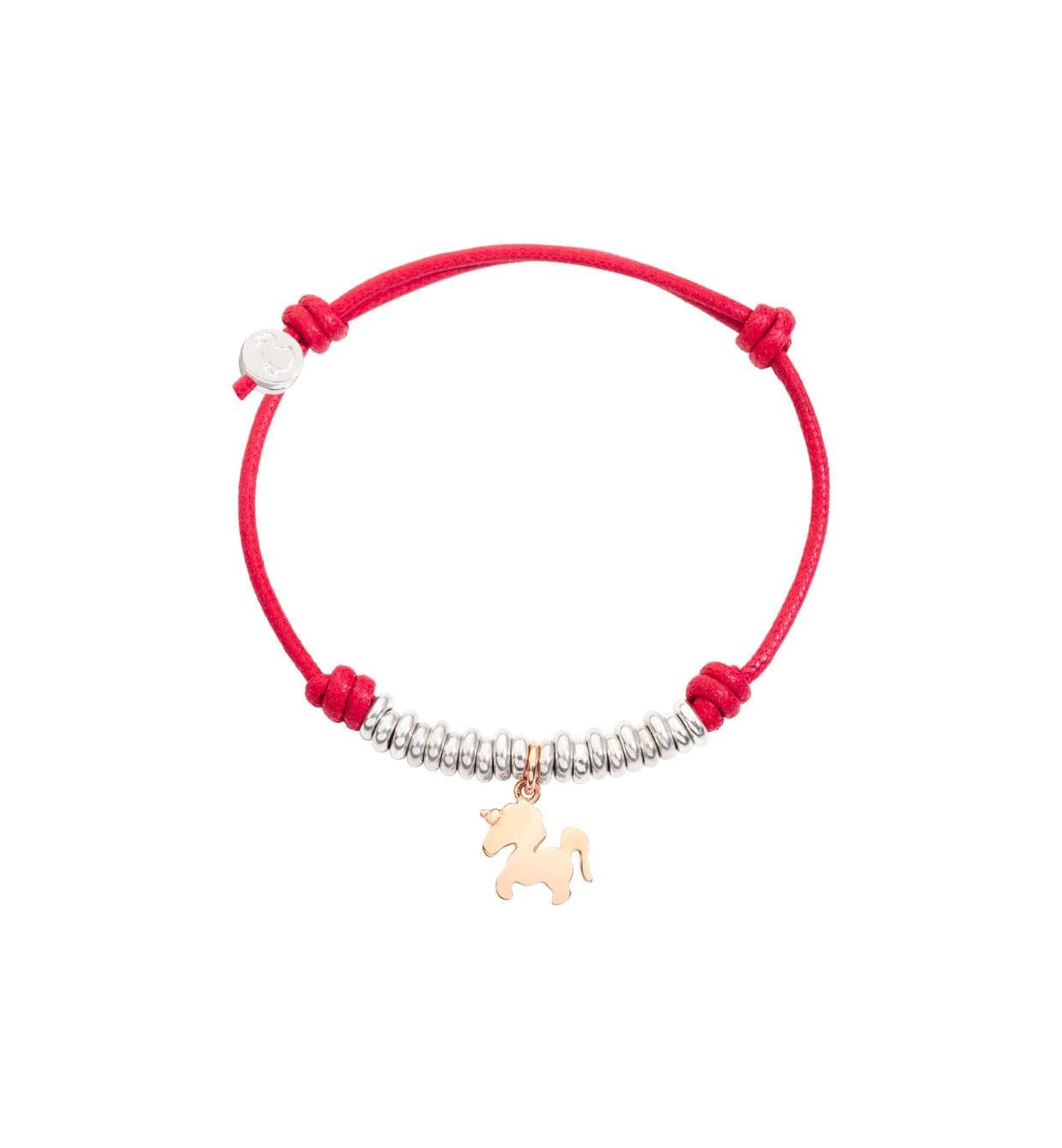 www.ciaccigioielleria.com-Dodo-DJBSIG-UNI-9-A-10 DoDo Bracciale Cordino rondelle e ciondolo Unicorno - immagine 1