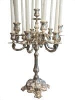 Candeliere in argento massiccio 13 fuochi - immagine 2