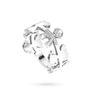 LeBebè anello ghirlande bimbo oro e diamanti