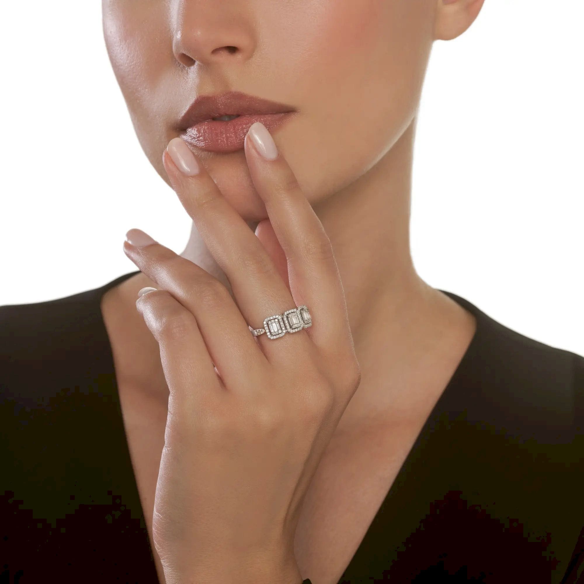 Salvini anello magia oro bianco con diamanti - immagine 3