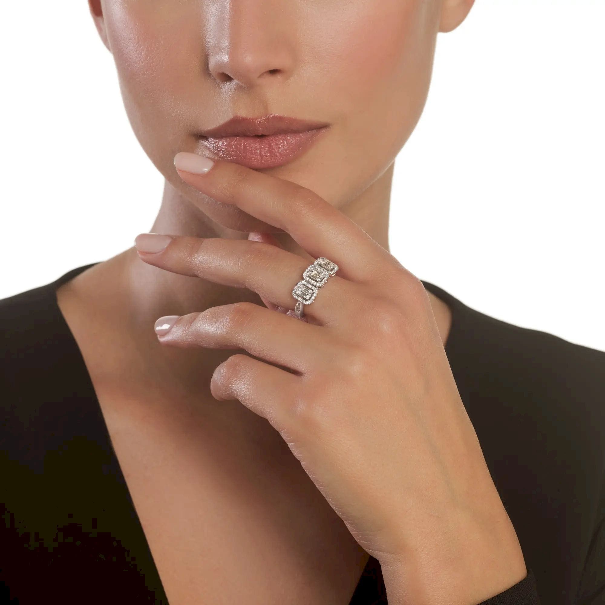 Salvini anello magia oro bianco con diamanti - immagine 4