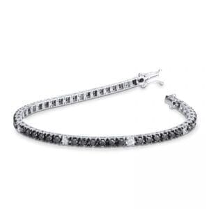 Bracciale Tennis Oro bianco e Diamanti