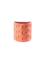 Seletti Vaso Magna Graecia da parete in terracotta Onde