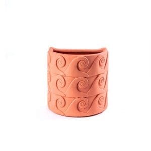 Seletti Vaso Magna Graecia da parete in terracotta Onde