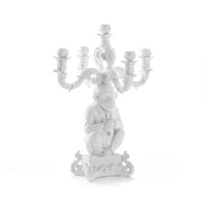Seletti Candelabro Burlesque Chimp Bianco