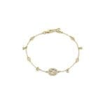 Bracciale Gucci Interlocking G con diamanti