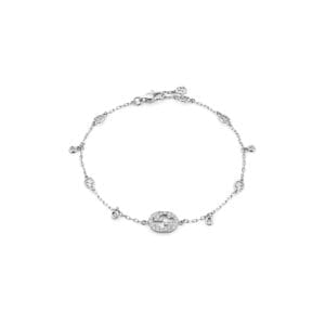 Bracciale Gucci Interlocking G con diamanti