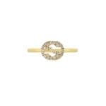 Gucci Anello Interlocking G con Diamanti - immagine 2