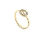 Gucci Anello Interlocking G con Diamanti