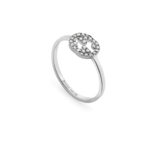 Gucci Anello Interlocking G con Diamanti