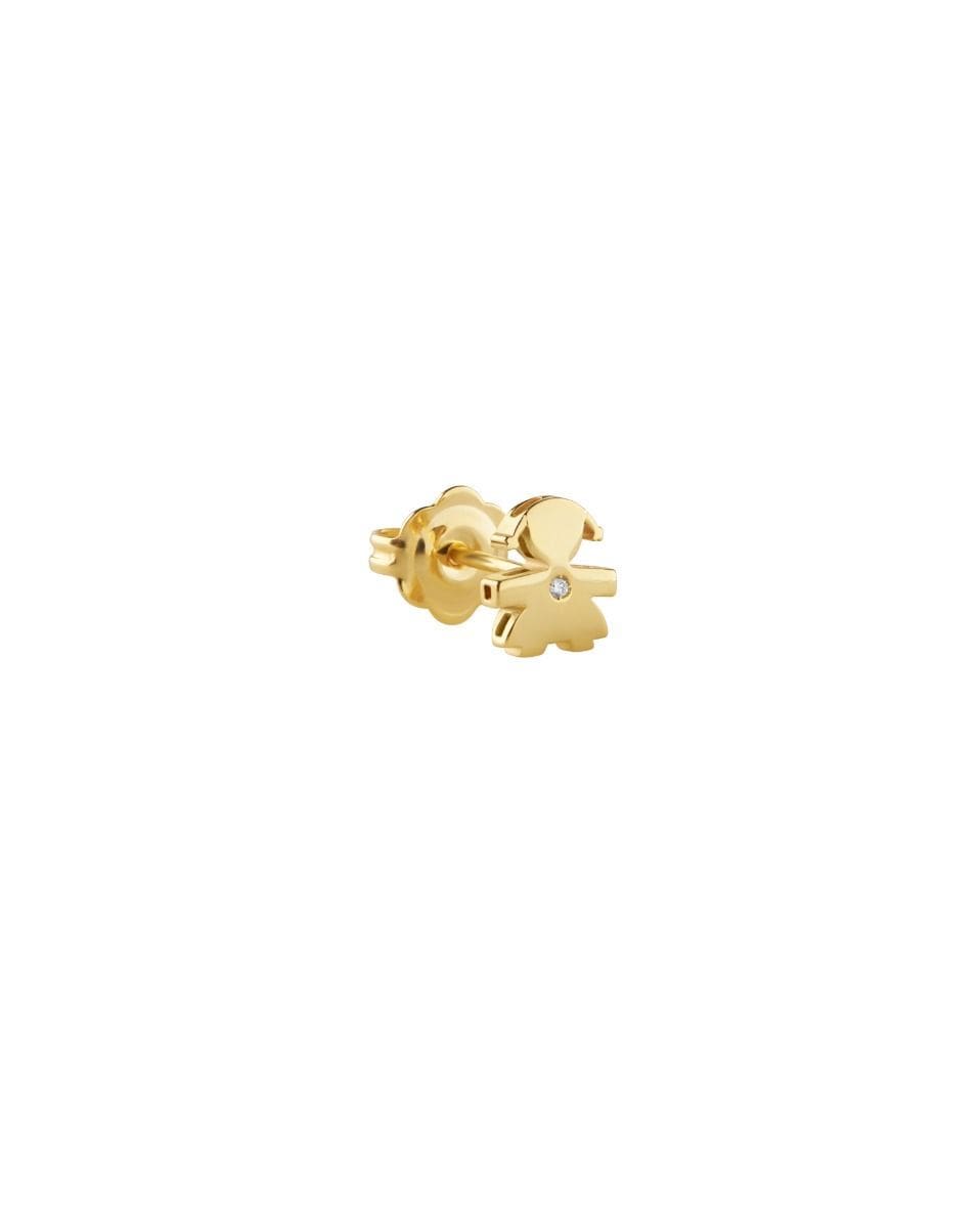 LeBebè Le perle ♡ mono orecchino bimba oro giallo e diamante