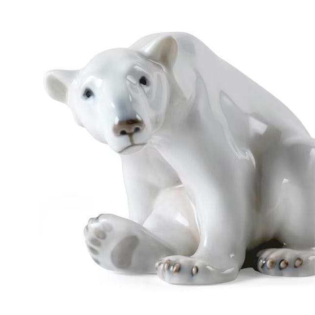 Royal Copenhagen Figurina Orso Polare Seduto 12 cm - immagine 4