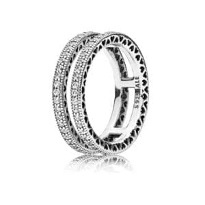 Anello Pandora Doppi Cuori