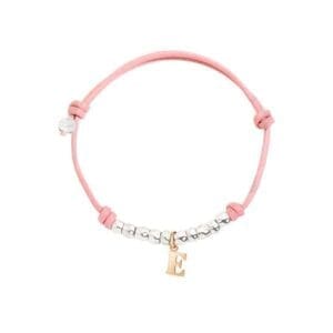 DoDo Bracciale Cordino Granelli e Iniziale