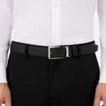 Montblanc Cintura reversibile in pelle nera/marrone 35 mm - immagine 6