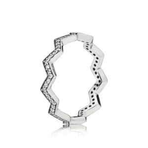 Anello Pandora Zigzag Scintillante