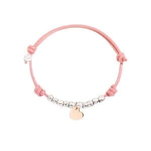 DoDo Bracciale Cordino Granelli Cuore