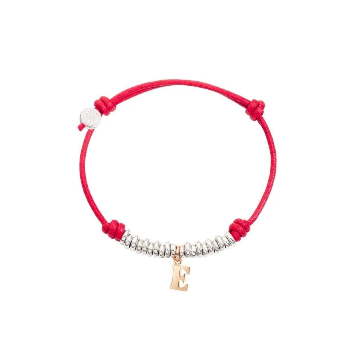 DoDo Bracciale Cordino Rondelle e Iniziale - immagine 1