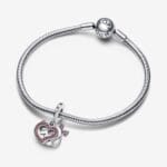 Pandora Charm Pendente Doppio Cuore “Heart on fire’’ - immagine 3