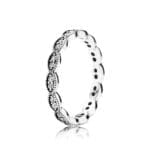 Anello Pandora Foglie Scintillanti