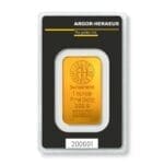 Lingotto in oro Argor-Heraeus gr. 31,10 - 1 Oncia - immagine 2