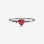 Anello Pandora Solitario Rosso - immagine 3