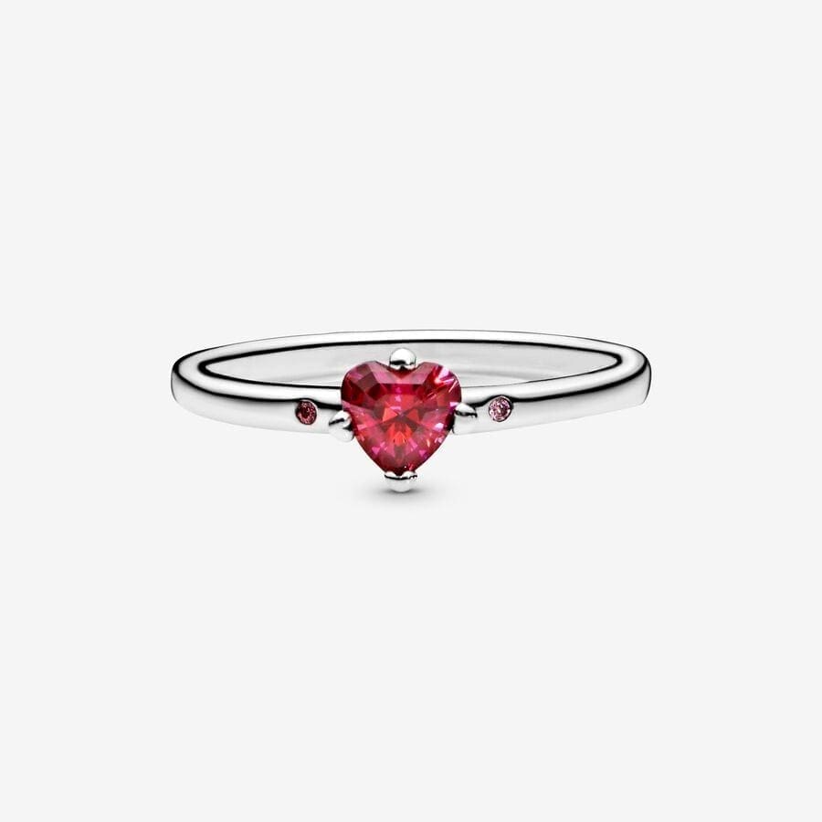 Anello Pandora Solitario Rosso - immagine 3