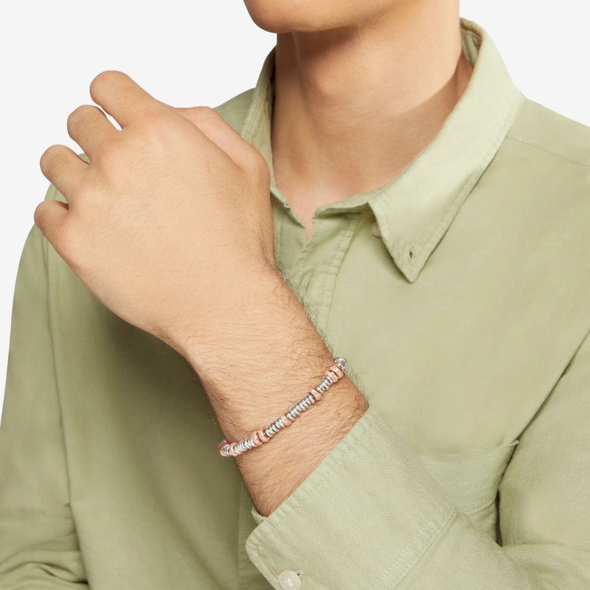 DoDo BRACCIALE RONDELLE ARGENTO & ARGENTO DORATO - immagine 4