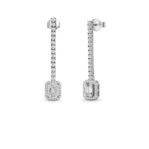 Salvini orecchini magia oro bianco con diamanti