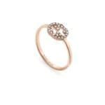 Gucci Anello Interlocking G con Diamanti