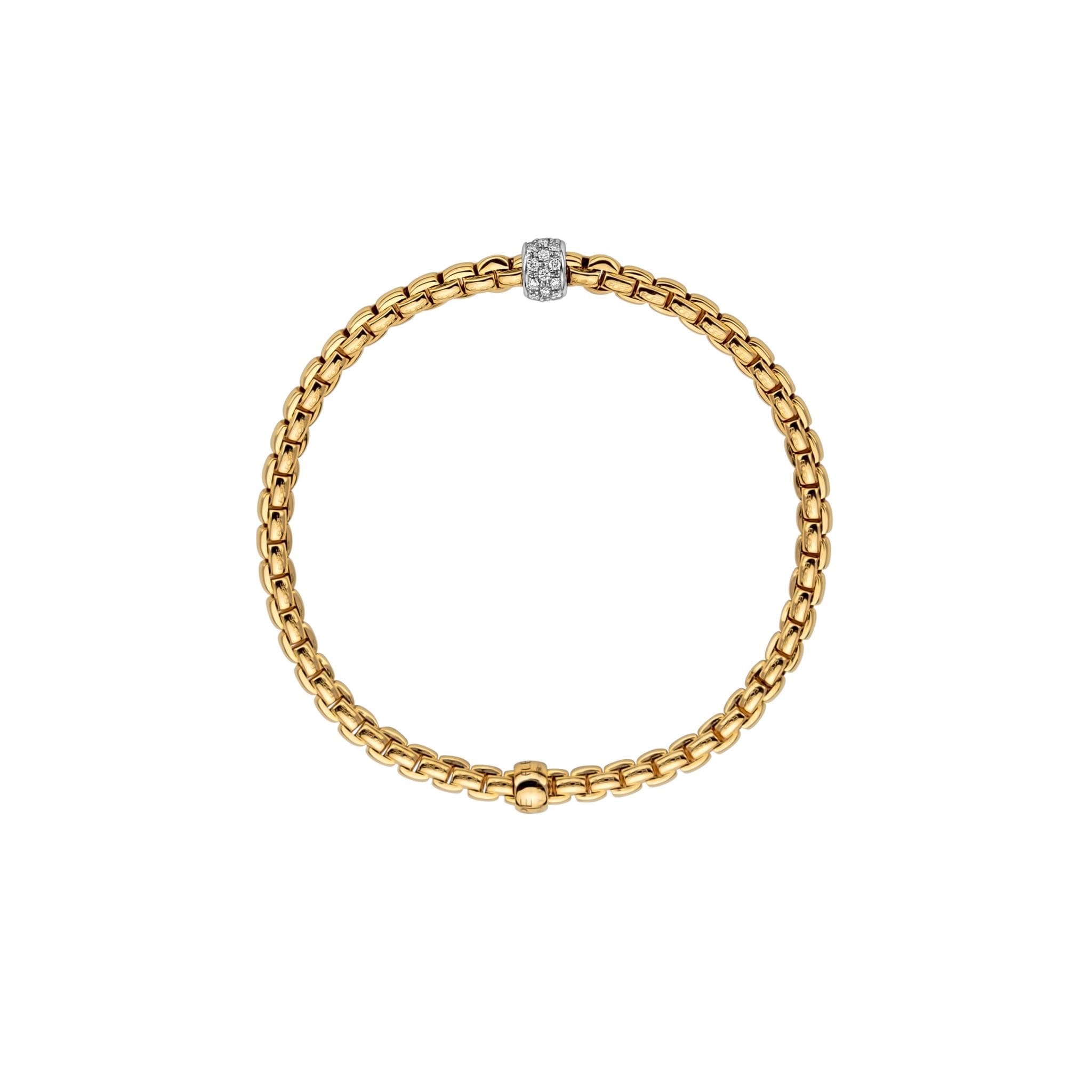 FOPE Bracciale Flex'it con pavé di diamanti - immagine 2