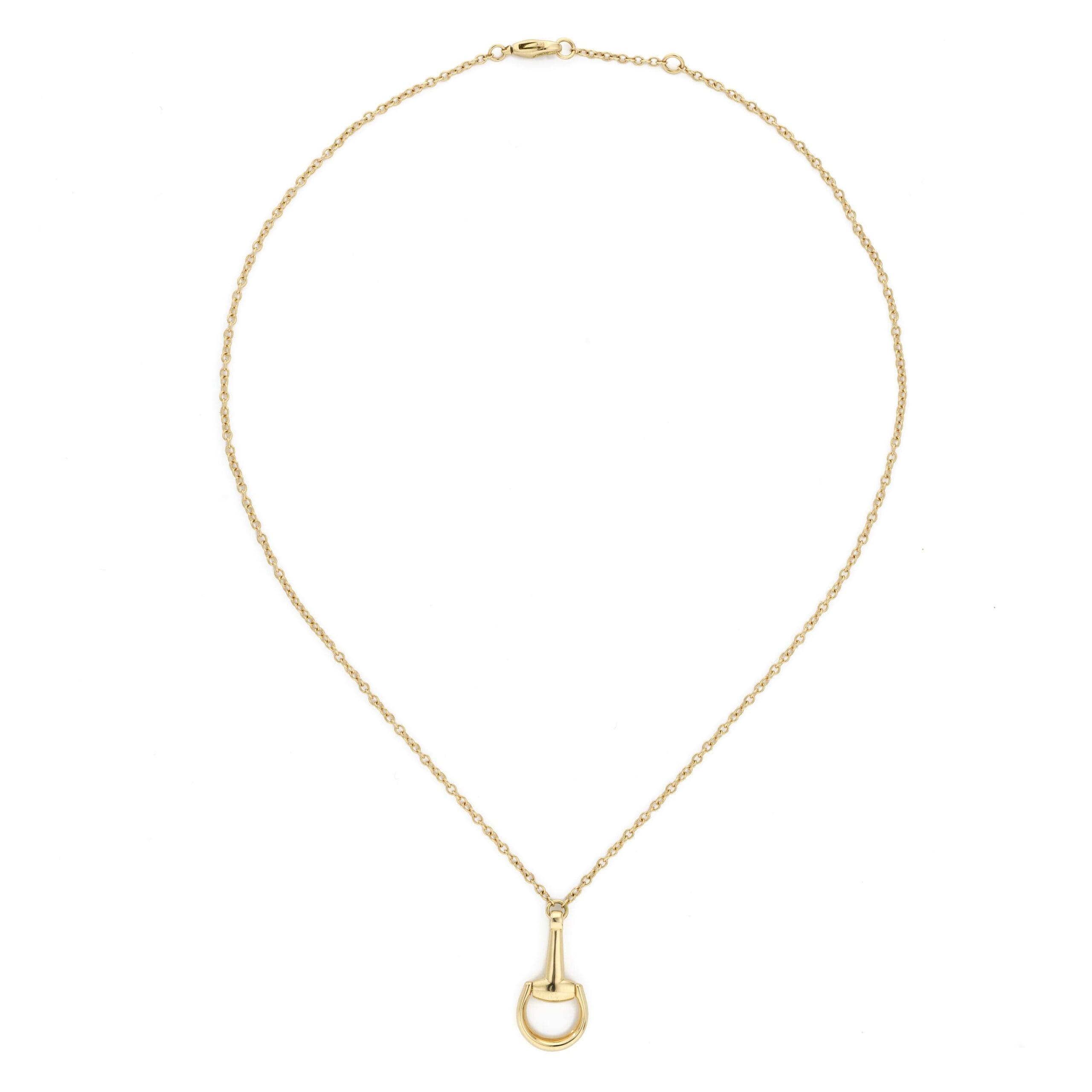 YBB795818001_risultato Gucci Horsebit Collana a catena con morsetto - immagine 1